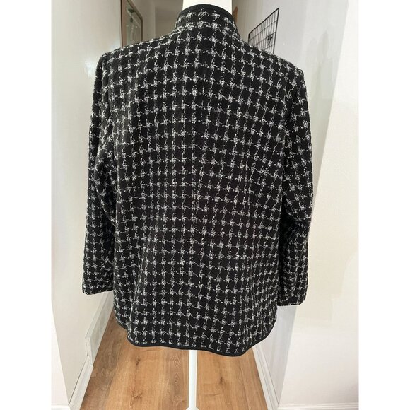 EUC Vintage Houndstooth Blazer By Christopher & Banks - Picture 4 of 8